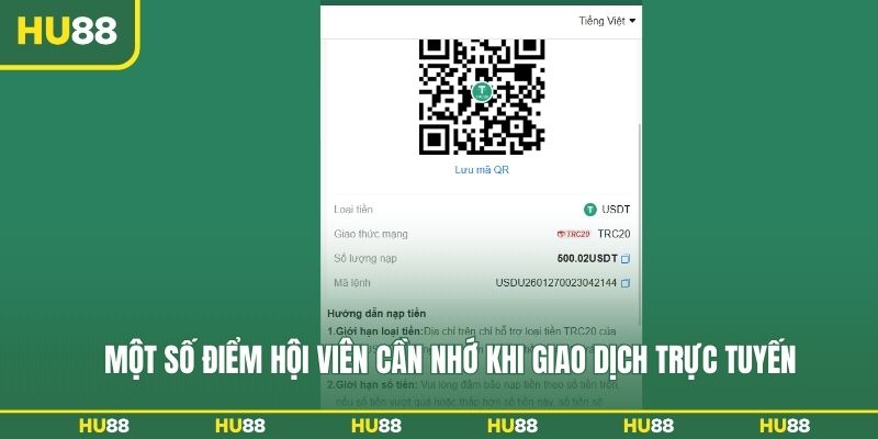 Một số điểm hội viên cần nhớ khi giao dịch trực tuyến